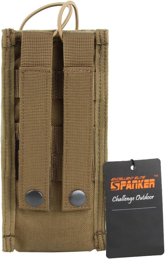 EXCELLENT ELITE SPANKER Tactical Universal Radio Holster Pouch Holder Case Bag Molle Adjustable Military Walkie Talkie Holder