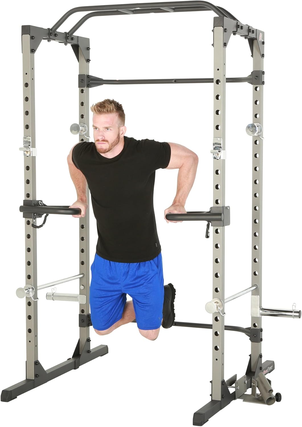 Fitness Reality Multi Grip Set of 2, Dip Bar Attachments for 2" x 2" Tube Power Cage