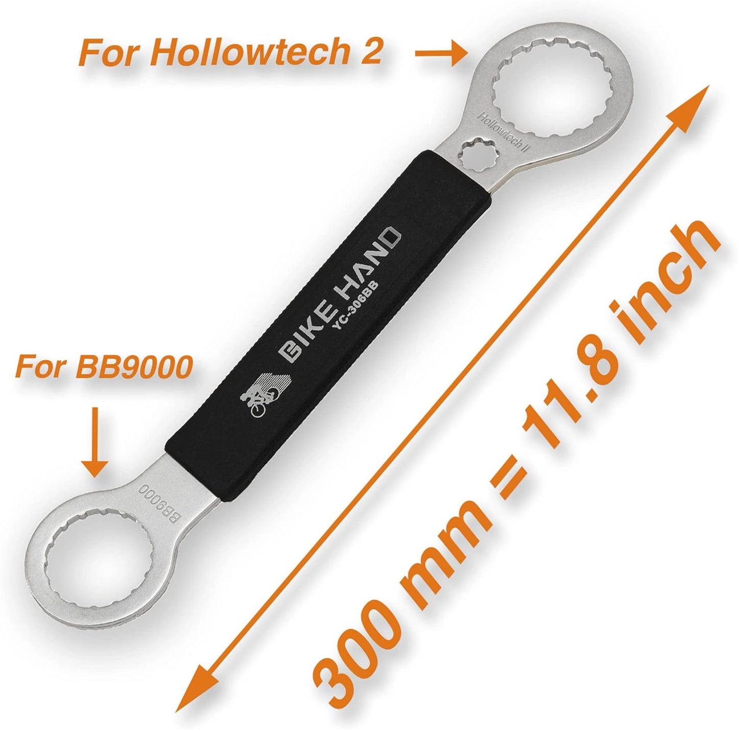 BikeHand Bicycle Bottom Bracket Tool - Compatible with Shimano Hollowtech II/BB9000, BBR60, M8000, Sram Dub, Truvativ GXP, FSA Mega EVO or Campagnolo Ultra-Torque