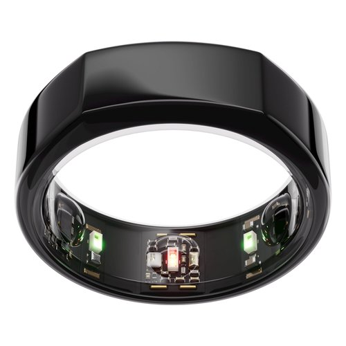Oura Ring Gen3 Heritage - Black - Size 13 - Smart Ring - Size First with Oura Ring Gen3 Sizing Kit - Sleep Tracking Wearable - Heart Rate - Fitness Tracker - 5-7 Days Battery Life
