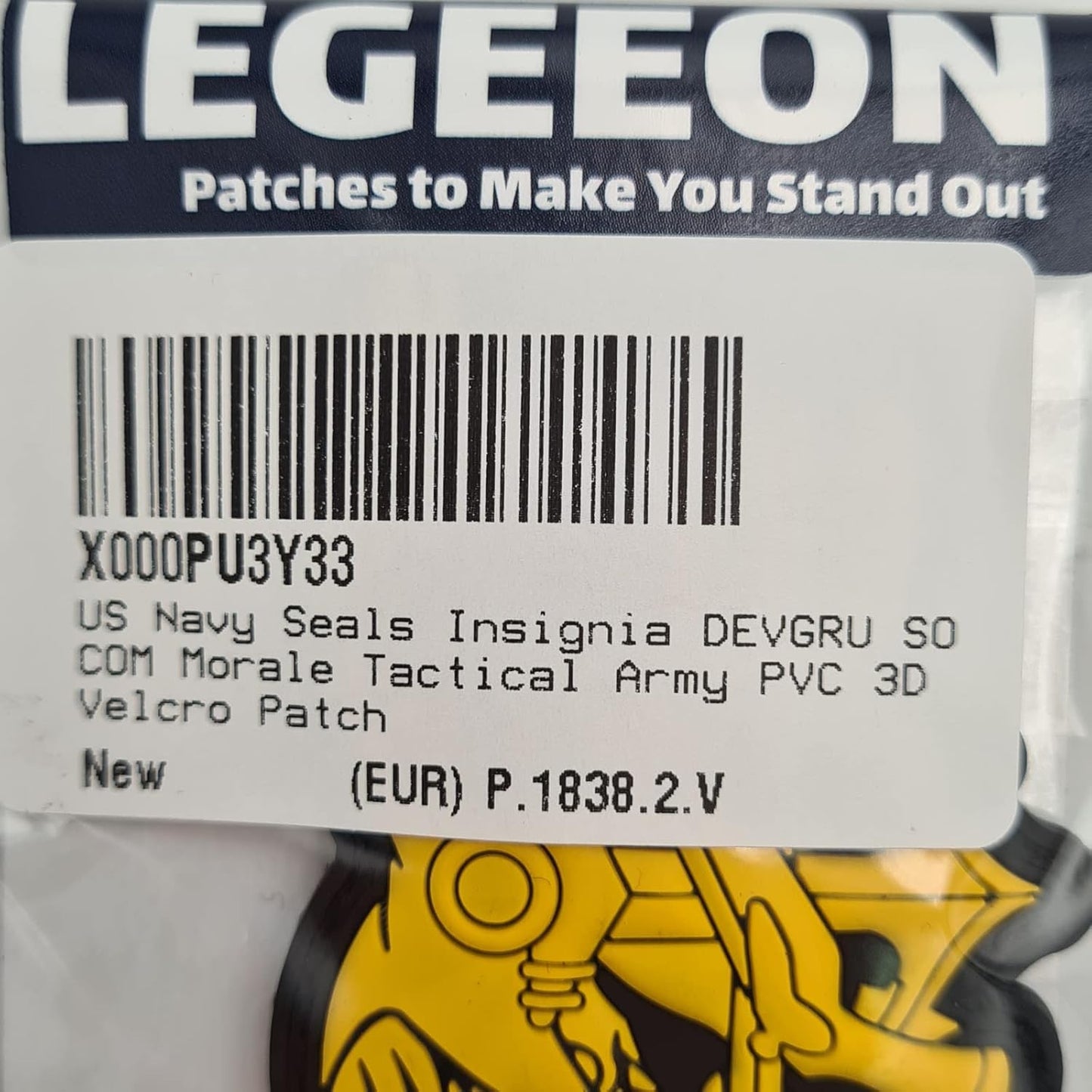 US Seals devgru Insignia DEVGRU SOCOM Morale Tactical Army PVC 3D Touch Fastener Patch