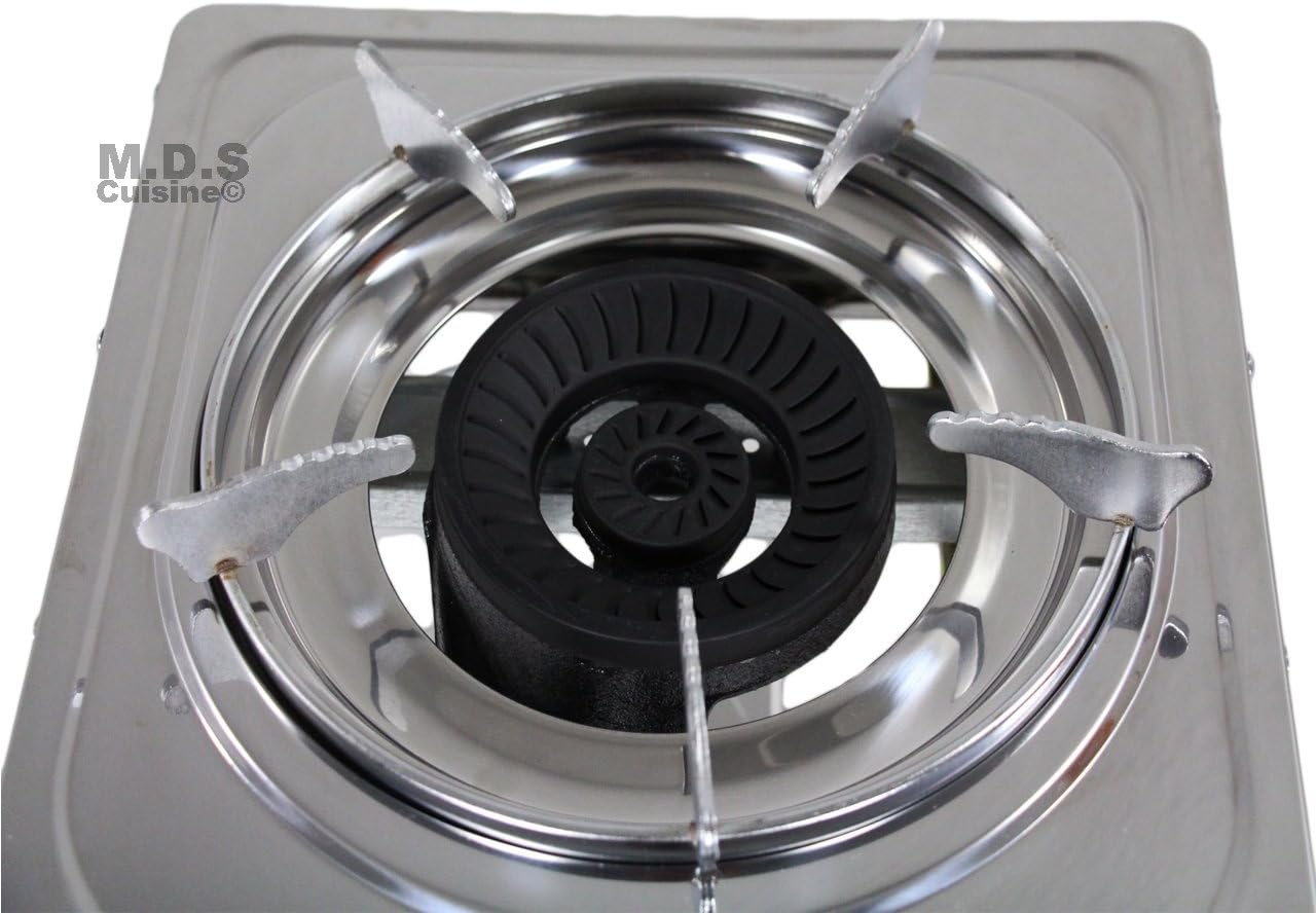 Stove Single Burner Propane Gas Stainless Steel Portable Camping Outdoor