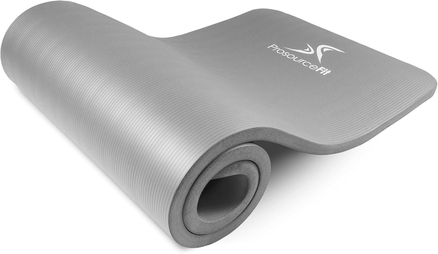 Extra Thick ½” Yoga & Pilates Mat - 71” High Density Foam with Carrying Strap