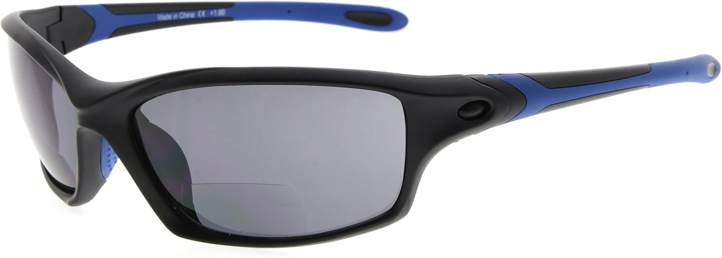 Eyekepper TR90 Frame Bifocal Sports Sunglasses Baseball Running Fishing Driving Golf Softball Hiking Sunshine Readers