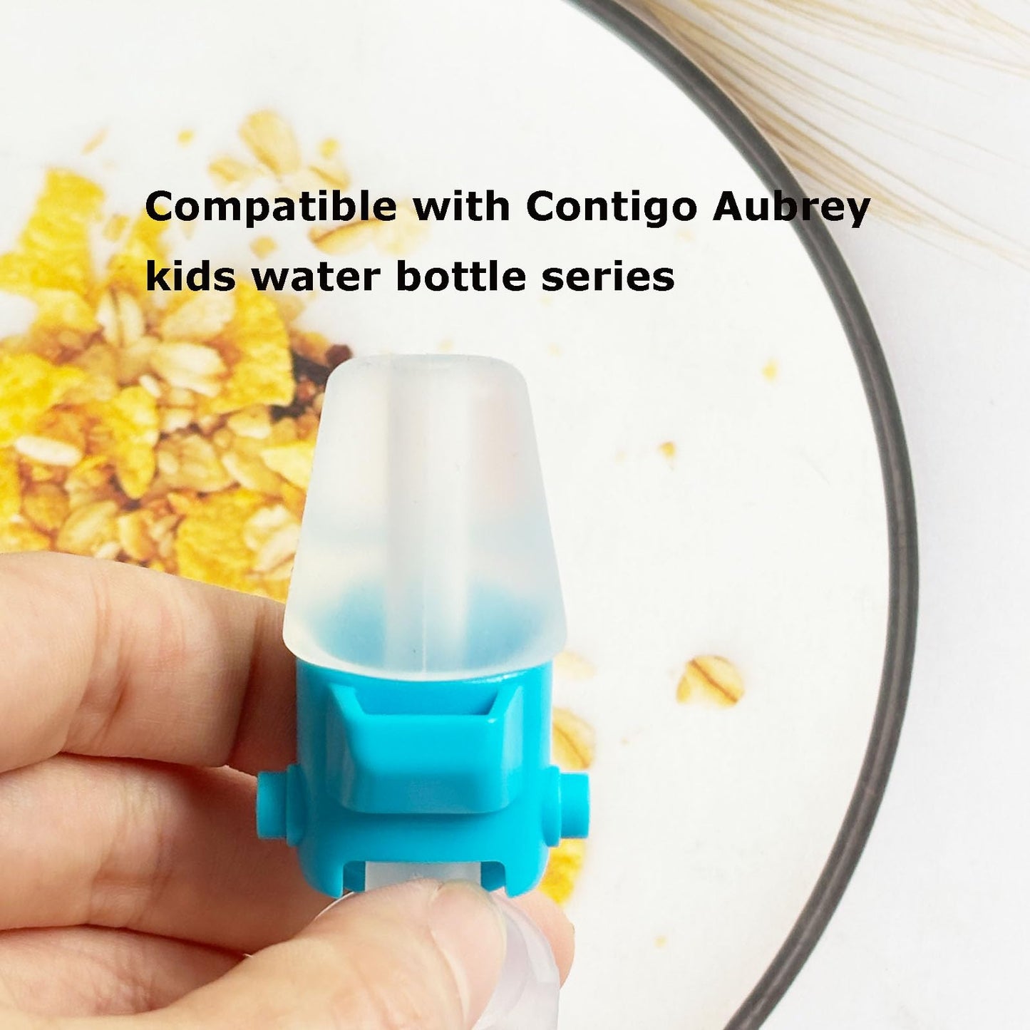 JILINWEI 2Pcs Replacement Spout for Newest Contigo Aubrey Kids Water Bottle,Cap Accessory,Silicone Replacement Cap Spout Parts for Contigo Kids Water Bottle