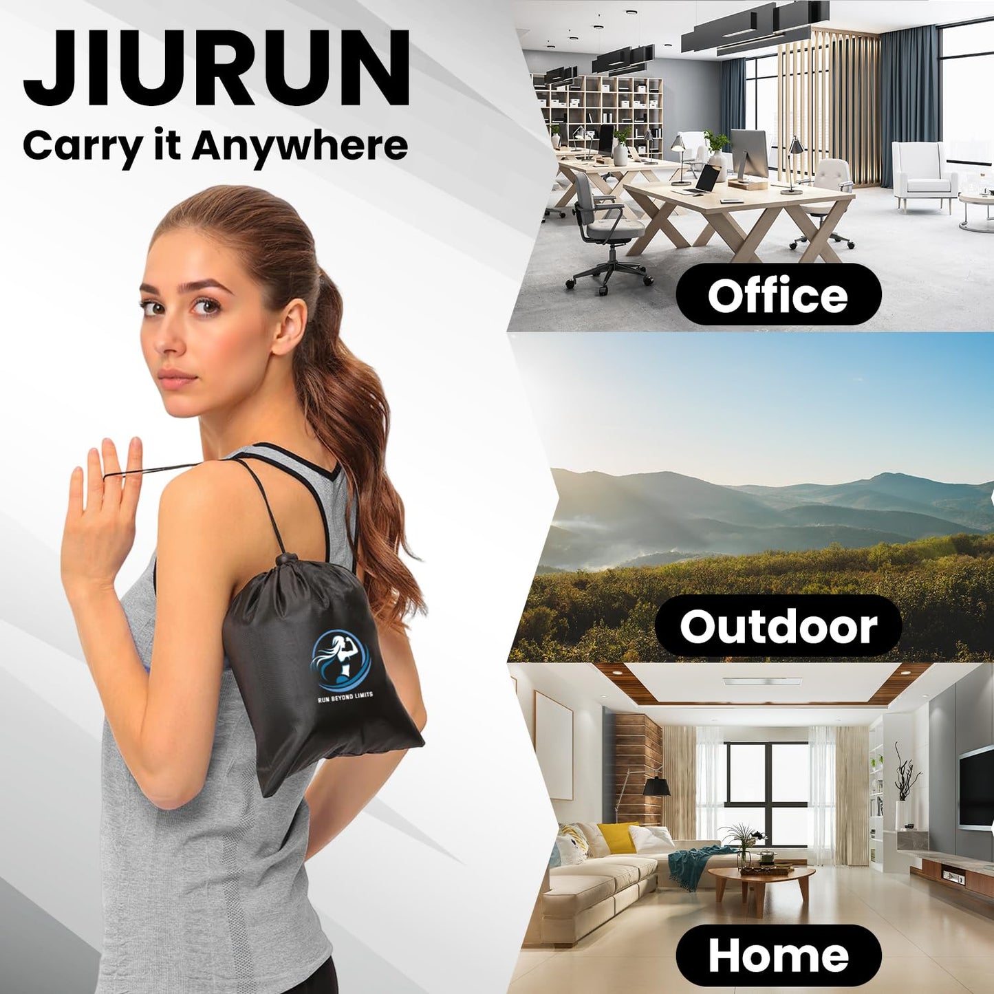 JIURUN Foot Rocker,Stretching Strap,Foot and Calf Stretcher Kit,Plantar Fasciitis Stretcher,Calf Stretcher Rocker Suitable for Stretching Legs, Thighs