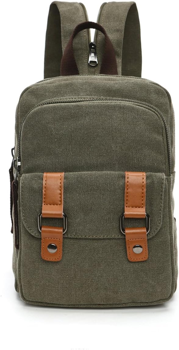 Arbag Small Cute Backpack Vintage Casual Canvas Shoulder Bag Daypack 8528bag,Grey