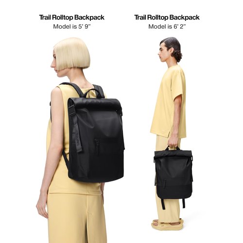 Trail Rolltop Backpack Black
