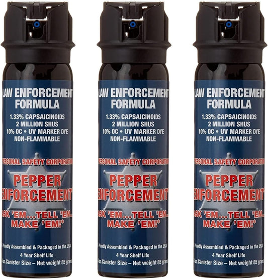 Fogger Pepper Spray for Self Defense - Maximum Strength 10% OC Fog Formula, Flip Top Safety Tactical Design, Personal Protection Devices