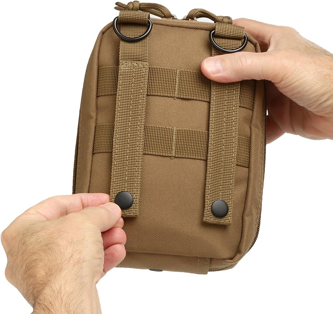 First Aid Molle Pouch - Heavy Duty IFAK Pouch - Empty Medical Pouch Ideal for Military Use EMTs Law Enforcement Camping and Hiking - Med Pouch for Optimal Organization
