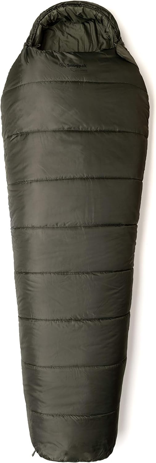 Snugpak Basecamp Ops Extreme Sleeping Bag - 19°F Insulated, Olive Green