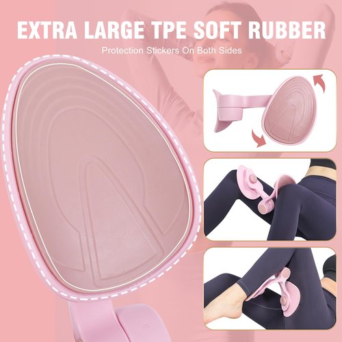 CENMIFI Thigh Trainer - Thigh Toner, Pelvic Floor Trainer, Kegel Trainer & Butt, Leg, Arm Toning Trainer Equipment for Home Gym Workout (Pink)