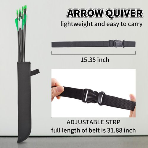 SOPOGER Youth Bow and Arrow Set - Recurve Bow Set for Kids 8-15 Archery Starter Bow Set for Teens Outdoor Games Left & Right Hand Shooting Practicing (Black)