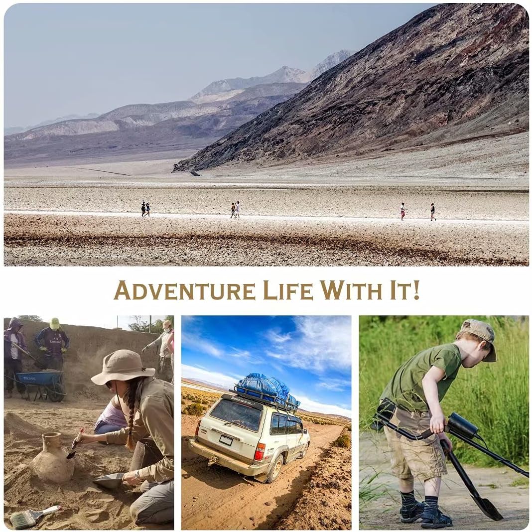 iunio Camping Shovel,Shovel Folding, Portable, Multitool, Foldable Entrenching Tool, Collapsible Spade, for Backpacking, Trenching, Hiking, Survival, Car Emergency