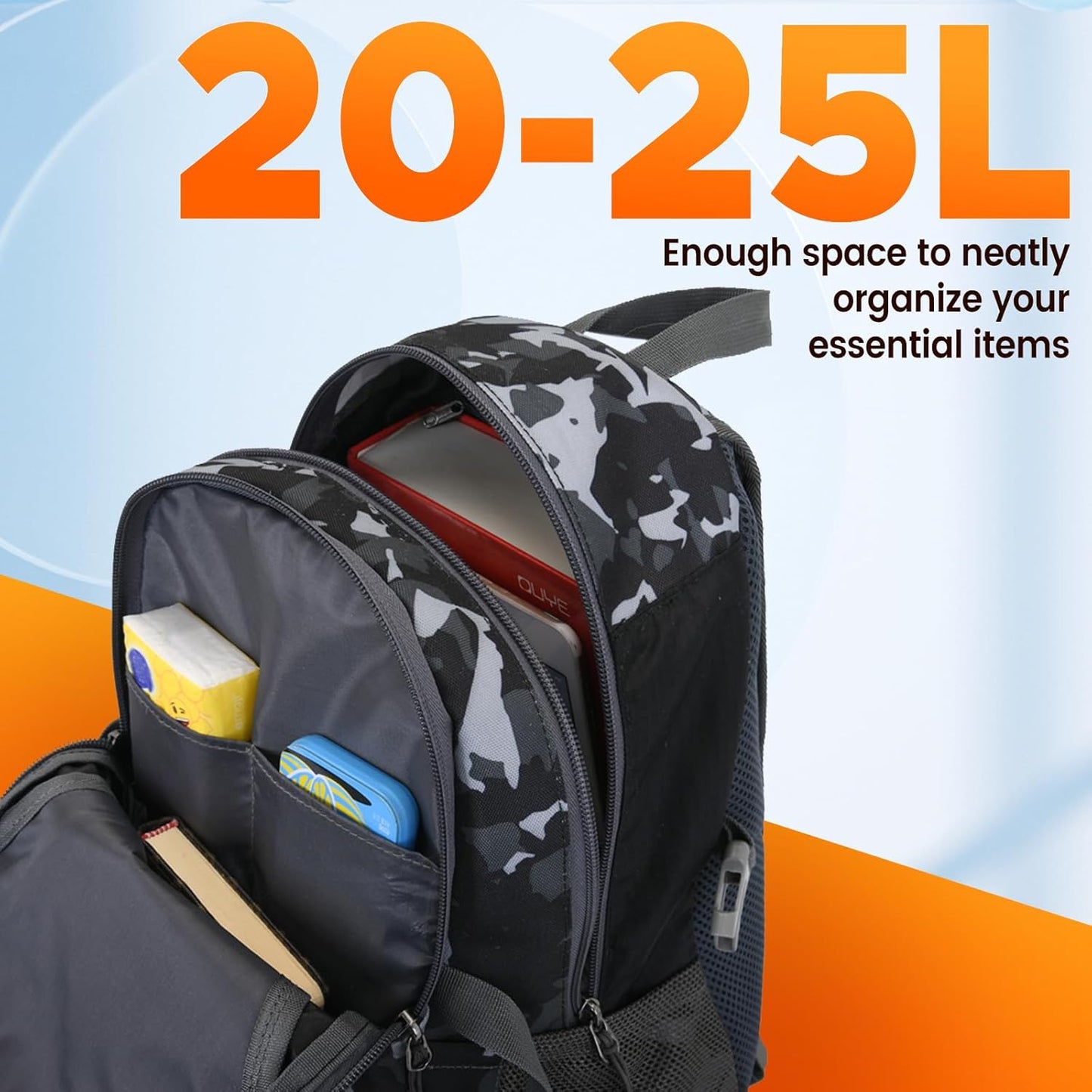 sunhiker Cycling Hiking Backpack Water Resistant Travel Backpack Lightweight SMALL Daypack M0714