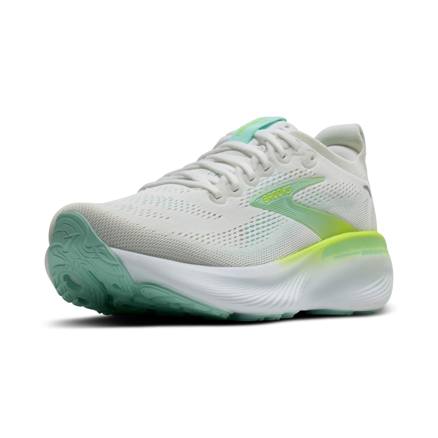 Brooks Women’s Adrenaline GTS 25 Supportive Running & Walking Shoe - White/Nightlife/Yucca - 6 Medium