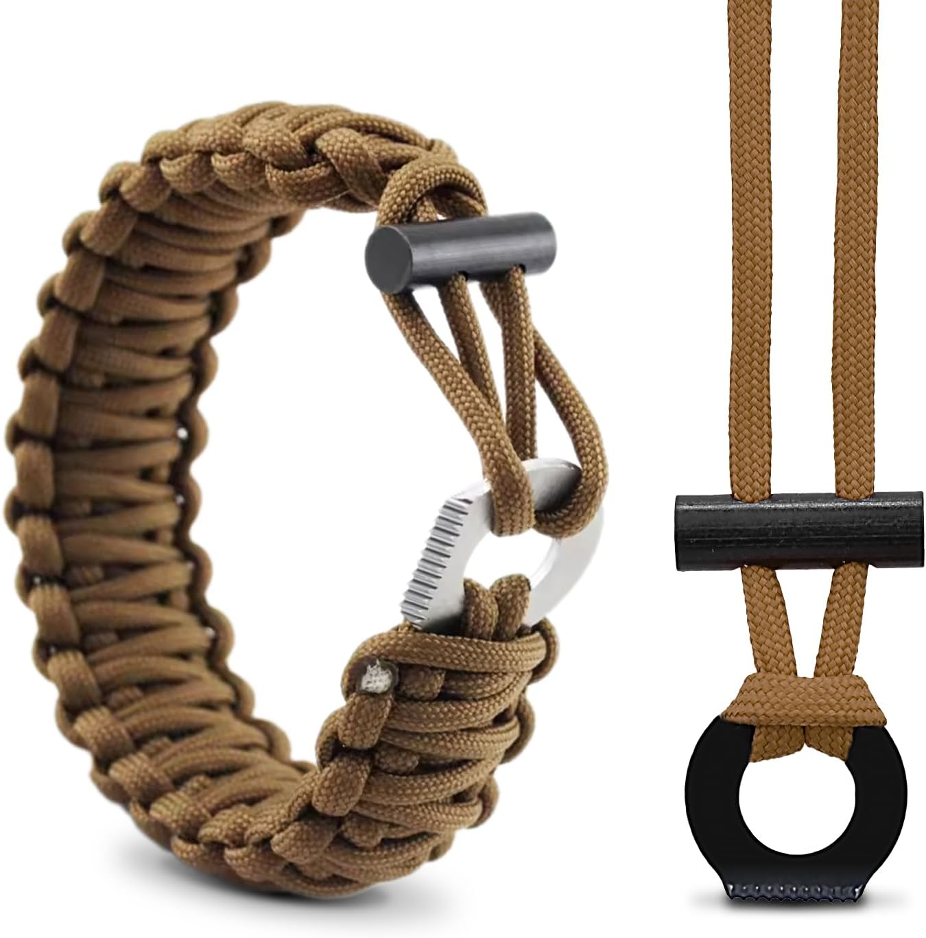 2 Pack Ferrocerium Rod Fire Steel,3/8x4 Inch Ferro Rod Fire Starter,Camping Fire Starter Survival,Flint Stick for Paracord Bracelet keychain lanyard Camping Hiking DIY Outdoor Emergency Kit