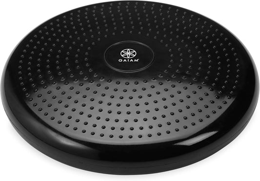 Gaiam Balance Disc Wobble Cushion Stability Core Trainer for Home or Office Desk Chair & Kids Alternative Classroom Sensory Wiggle Seat