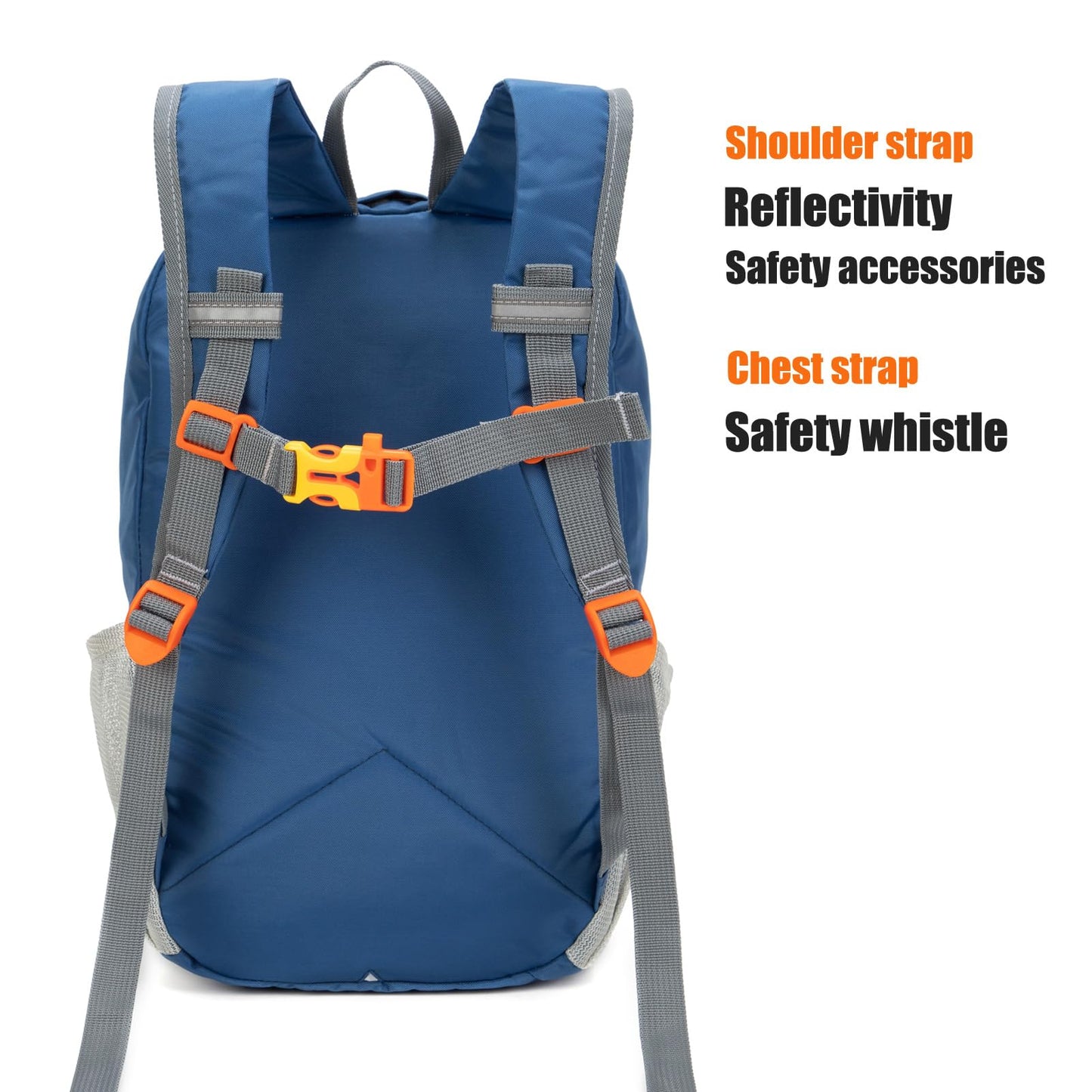 IVYGREEN Little Kids Hiking Backpack for Boys or Girls, Small Daypack for Camping or Travel (Blue, Small)