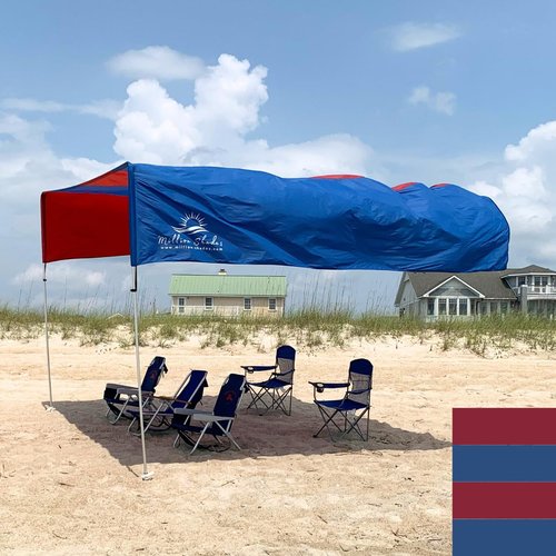 MillionShades™ Beach Shade Canopy – Extra Large 14 ft x 14 ft Wind-Propelled™ Sun Shade for Beach with UPF 50+, 360° Views, Quiet & Lightweight Design, Easy Setup Tent - Windproof Beach Shelter