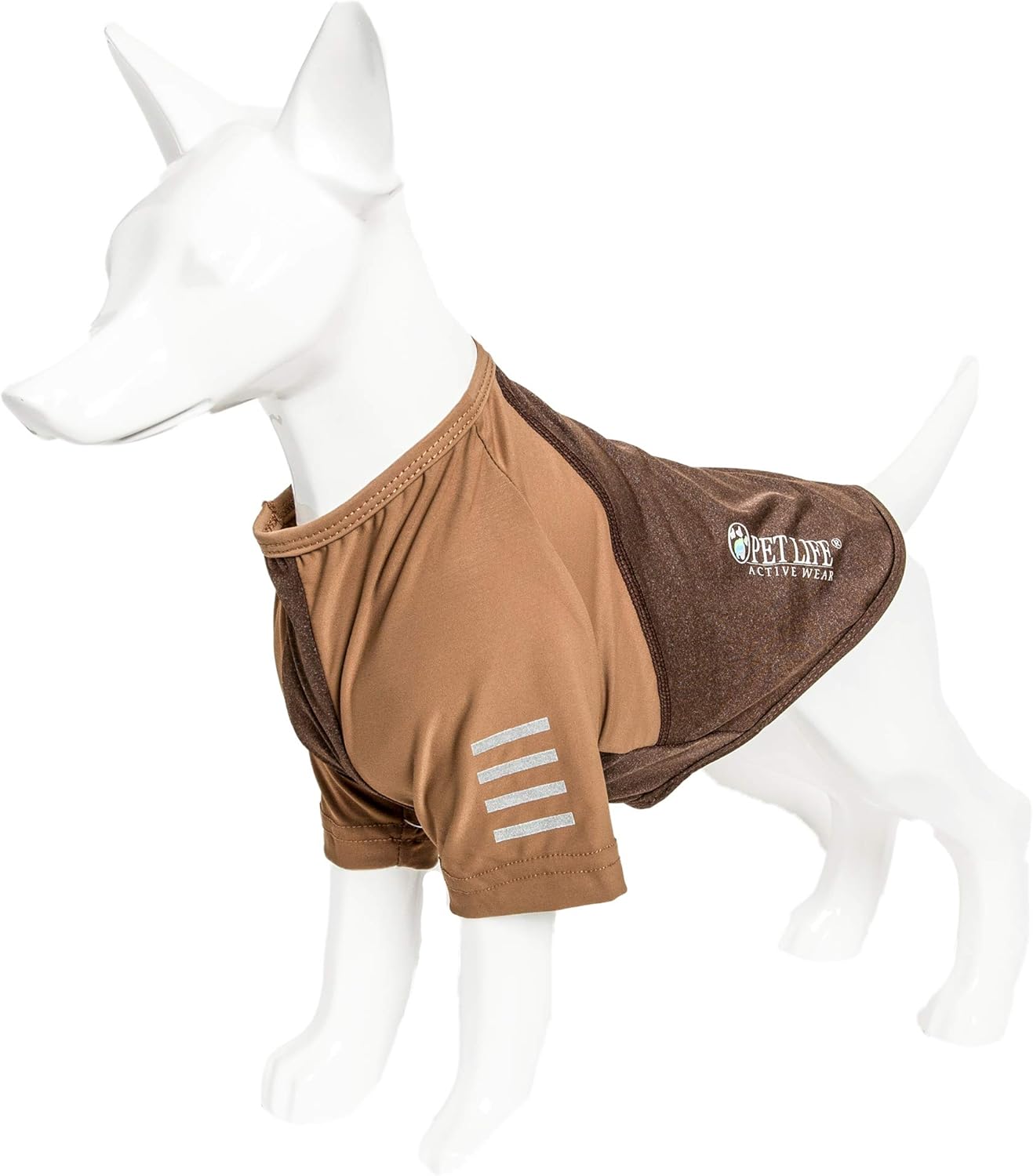 Pet Life ® Active 'Hybreed' 4-Way Stretch Two-Toned Performance Dog T-Shirt X-Large