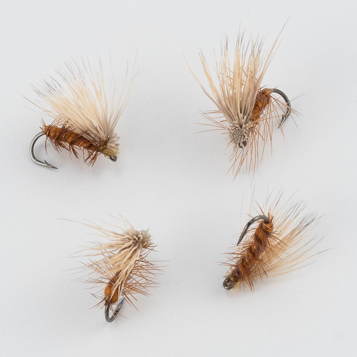 Alwonder Elk Hair Caddis Fly Kit, 10-Pack Caddisflies Dry Trout Flies Fly Fishing Lures Assortment with Storage Box, Size 16 Caddis Flies for Trout Fishing