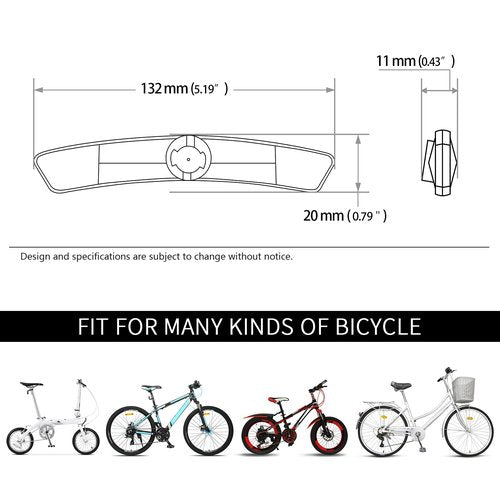 DEMYPROX Bicycle Wheel Reflector (White, 4pcs)