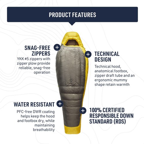 Sea to Summit Spark Ultralight Down Sleeping Bag, 30-Degree, Regular