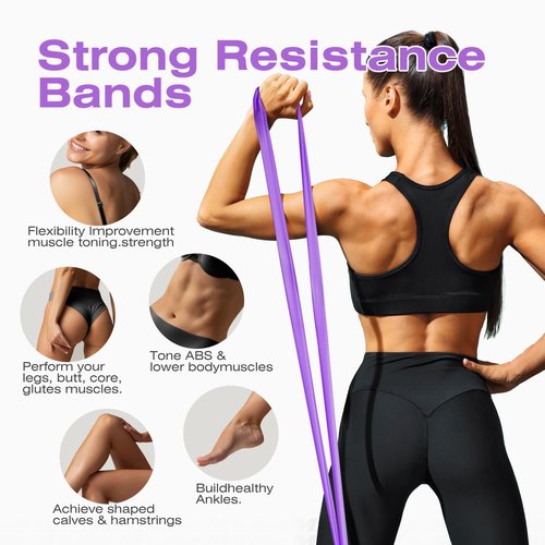 Resistance Band 50 Yards Elastic Exercise Fitness Band Roll for Home Training, Physical Therapy, and Yoga… (Light)