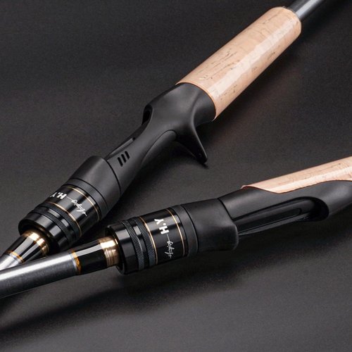 MINISTOREAM Travel Fishing Rods, 4 Piece Fishing Pole,Surf Casting/Spinning Rod,Ultralight Fishing Baitcasting Rod 7ft for Saltwater Trout, Bass, Walleye, Pike (Spinning, 6.5ft/ML)