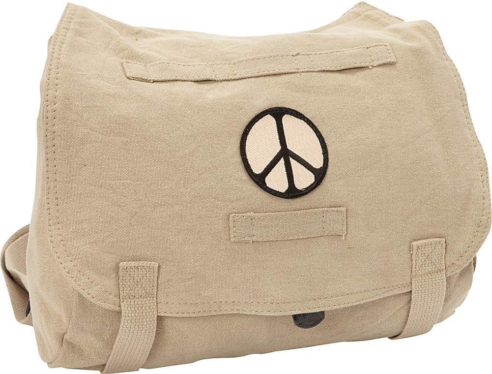 Fox Outdoor Products Retro Hungarian Shoulder Bag, Peace Khaki, 43-098
