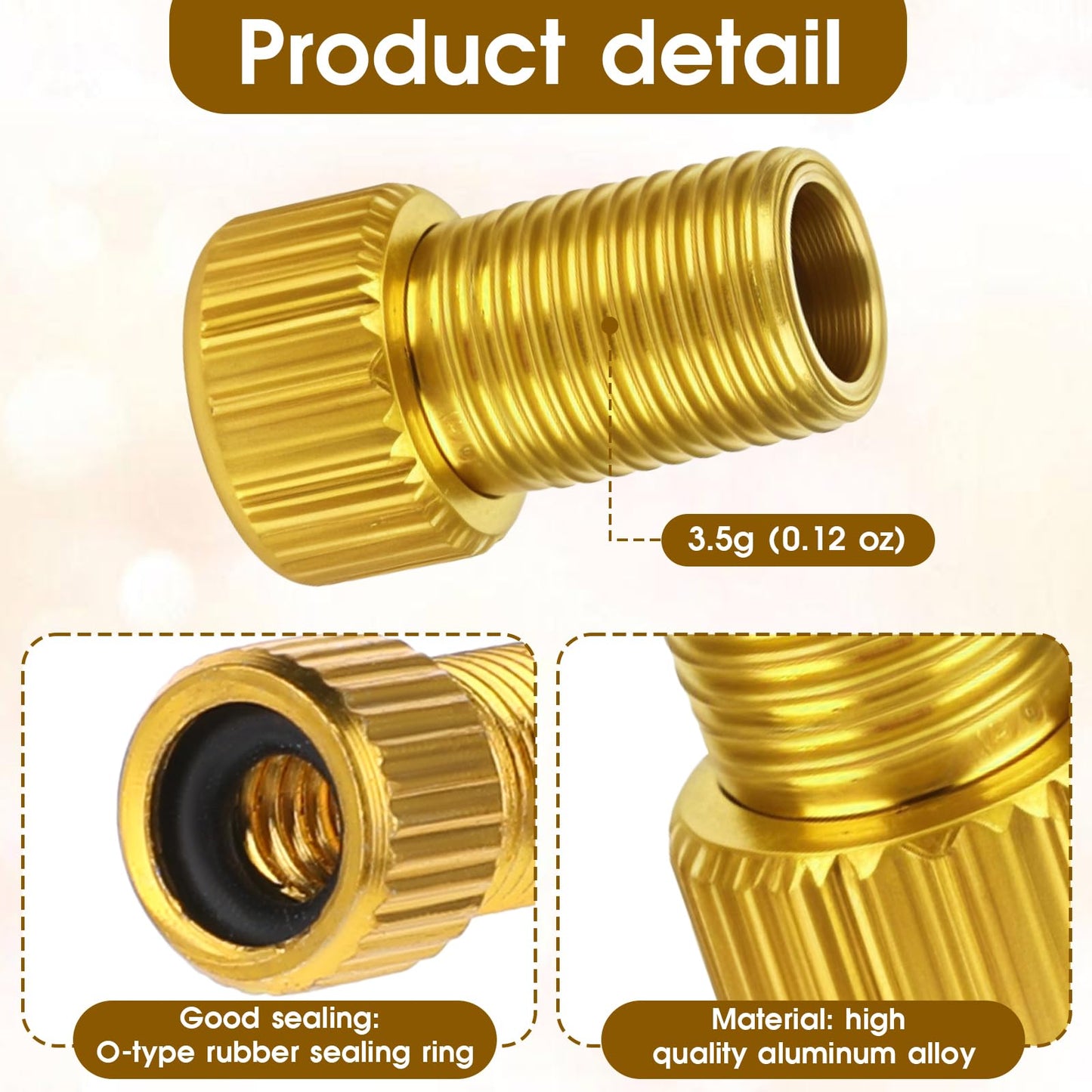 Aluminum Convert Presta to Schrader Converter, 20 Pieces Presta Valve Adapter Colorful Pump Valve Adapter Bike Valve Adapter Standard Bicycle Tube Pump or Air Compressor Tools for Bicycle Bikes Tires