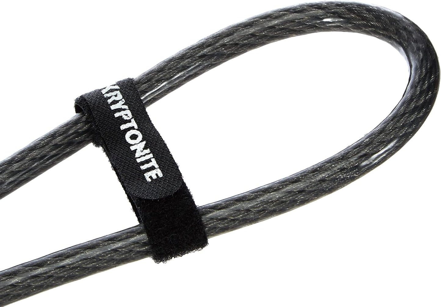 Kryptonite KryptoFlex Security Cable, 2.6FT/4FT/7FT/30FT Long Braided Steel Flex Bike Lock Anti-Theft Cable with Looped Ends for Outdoor Equipment, U-Lock and Padlock, 5mm-10mm Thick