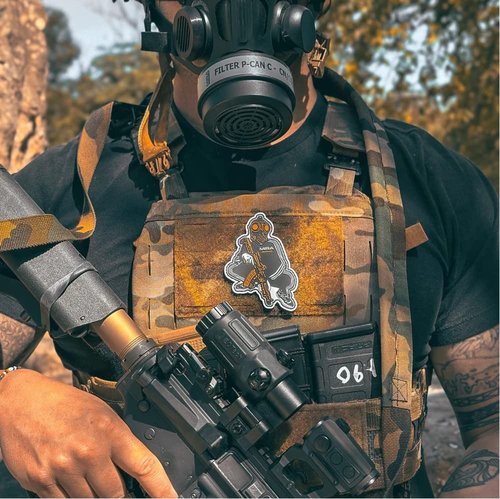 Slav Squat Hook and Loop Tactical Military Morale Patch or Meme Patch for Tactical Gear, Backpacks, Caps, and Vests