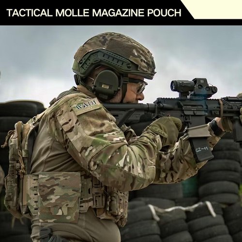 Tactical Molle Magazine Pouch 5.56 7.62 Multi-Use Mag Pouches Hunting Cummerbund Accessories Dump Pouch GP Storage Bag for Duty Belt Vest