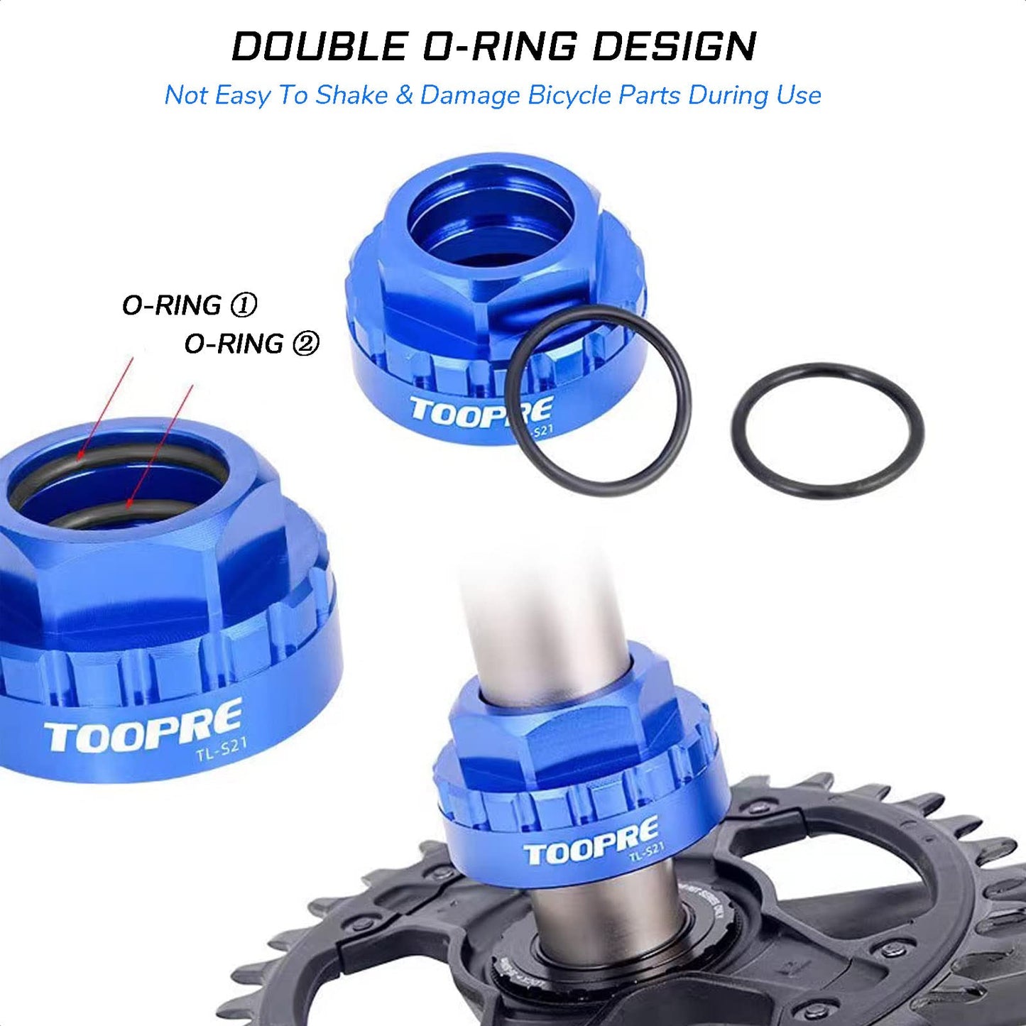 KIEVODE 12-Speed Front Direct Mount Chainring Removal Tool Lock Ring Installation Tool for Shimano M7100 M8100 M9100 M9120 Mountain Bike Road Bicycle MTB Crankset