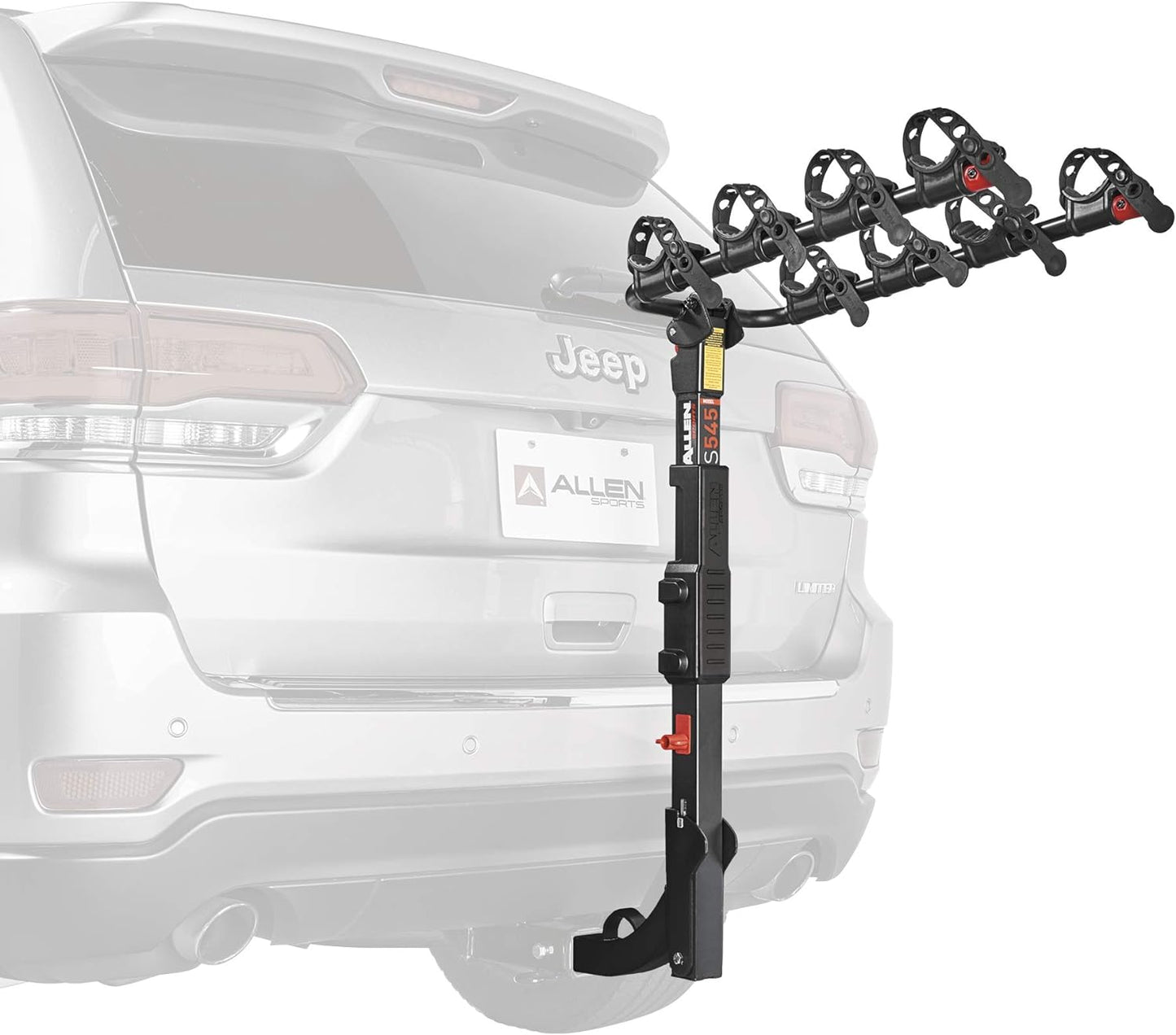 Allen Sports Deluxe Locking Quick Release 4-Bike Carrier for 2 Inch Hitch, Model 542QR, Black