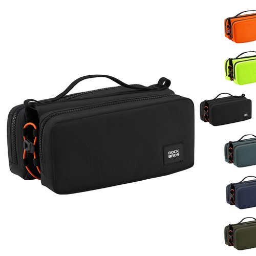 ROCKBROS Bike Top Tube Bag, Lightweight Bike Frame Bag, Waterproof Bicycle Bag, 2L Capacity Bike Storage Bag