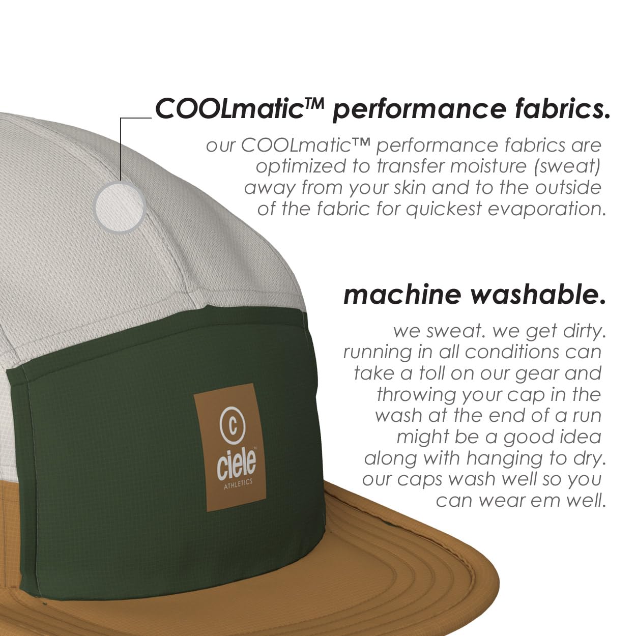 Ciele Athletics GOCap C Plus Box - Reflective Washable Moisture Wicking Hat with Sun Protection, Running Hat for Men and Women - Silo