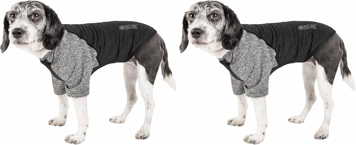 Pet Life ® Active 'Hybreed' 4-Way Stretch Two-Toned Performance Dog T-Shirt X-Large
