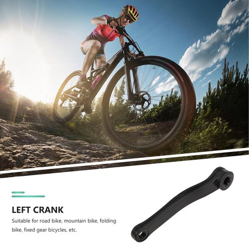 BIUDECO Bike Crank Left Arm Mountain Bike Pedal Handle Bike Crank Leg Pedal Crank Mongoose Bike Parts Step Stools for Adults 170mm Crank Arm Bikes Bike Crank Tool Square Mechanic