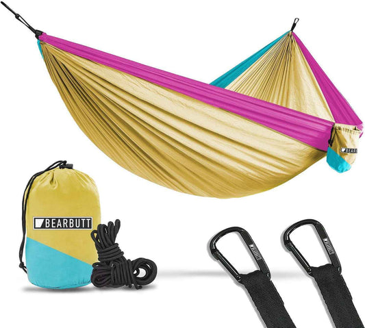 Premium Double Hammock with Tree Straps - Durable, Portable & Comfortable