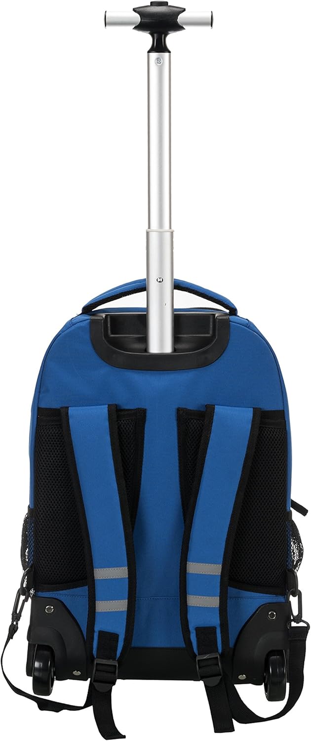 Rockland Single Handle Rolling Backpack, PURPLEPEARL, One Size