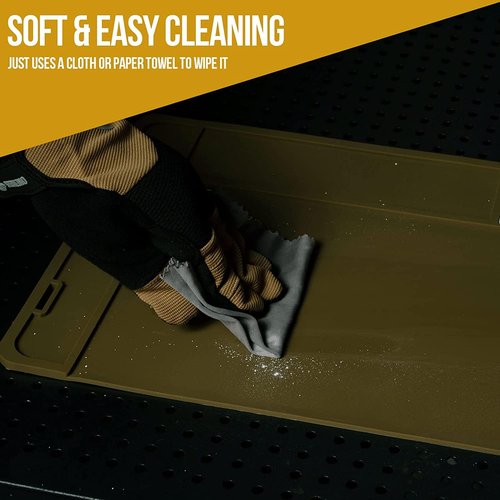 CMAIR4U Rifle Cleaning Mat, Anti-Slip Rubber Mat, Magnetic Maintenance Mat 36" x10" (Large, Stealth Gray)