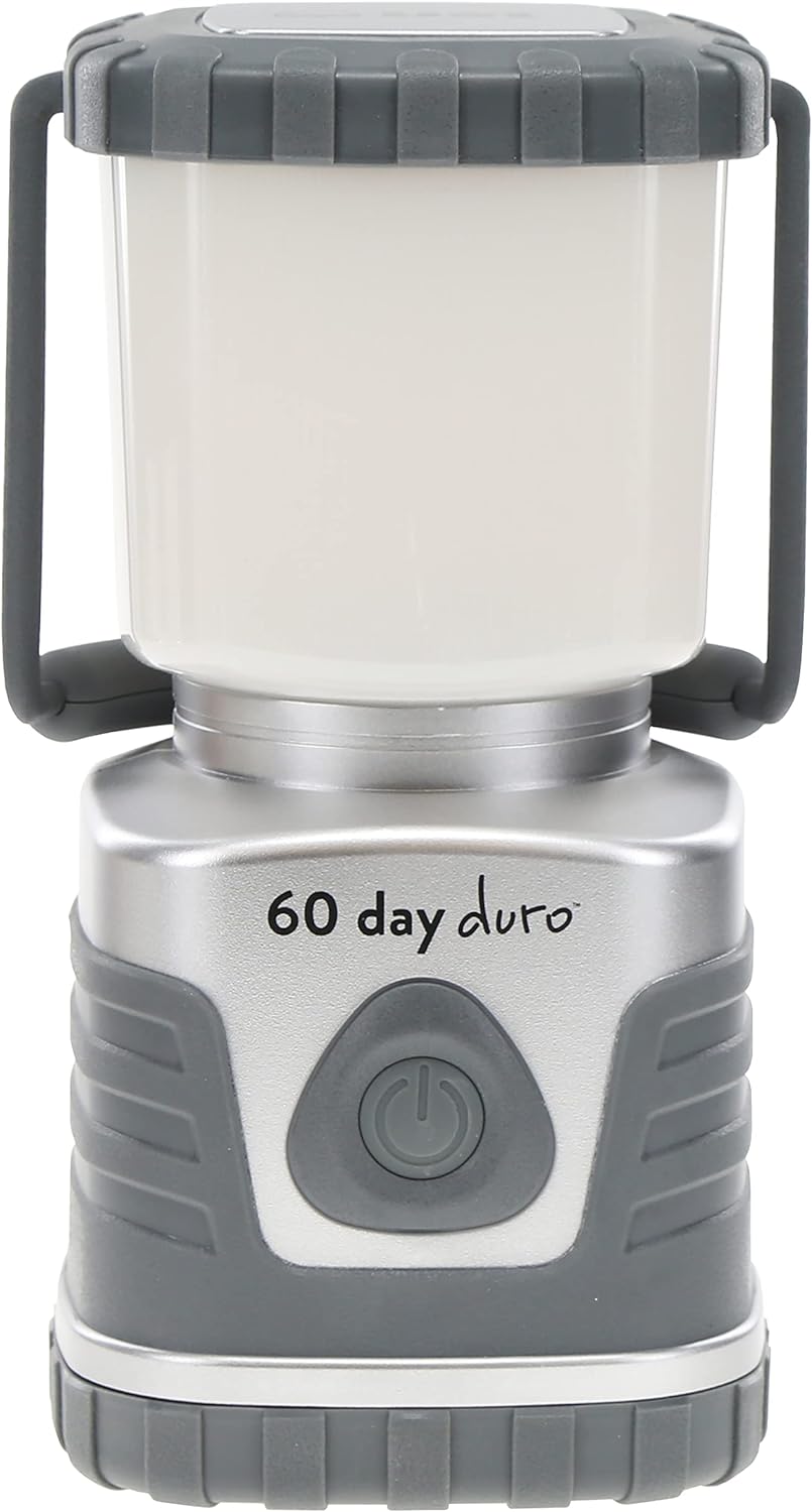 60-Day Duro LED Portable Lantern - 1200 Lumen, Lifetime Bulbs, Ideal for Camping & Emergencies