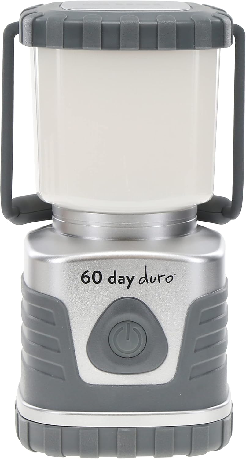 60-Day Duro LED Portable Lantern - 1200 Lumen, Lifetime Bulbs, Ideal for Camping & Emergencies
