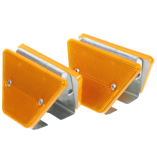 Gatuida Reflective Trail Markers Reflective Marker for Road Road Reflectors for Driveway Guardrail Delineators 2pcs Sturdy Stylish Driveway Markers