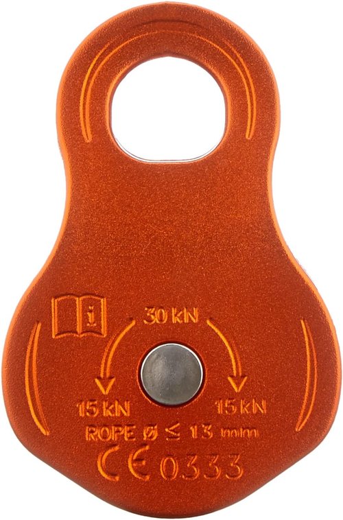 Climbing Technology Orbiter M Pulley - Durable Orange Climbing Gear for Ropes