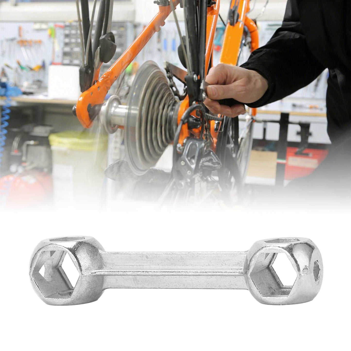 VBESTLIFE 10 in 1 Wrench, 6‑15mm Hex Bone Wrench Repair Tool