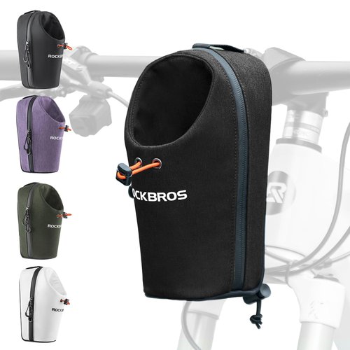 ROCKBROS Electric Scooter Bag Bike Frame Bag Bicycle Water Bottle Bag 1.5L Large Capacity Quick Installation for Mountain Bikes E-Scooters and Folding Bikes
